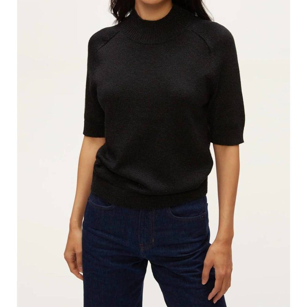NEW MICHAEL STARS sabel metallic sweater in black
